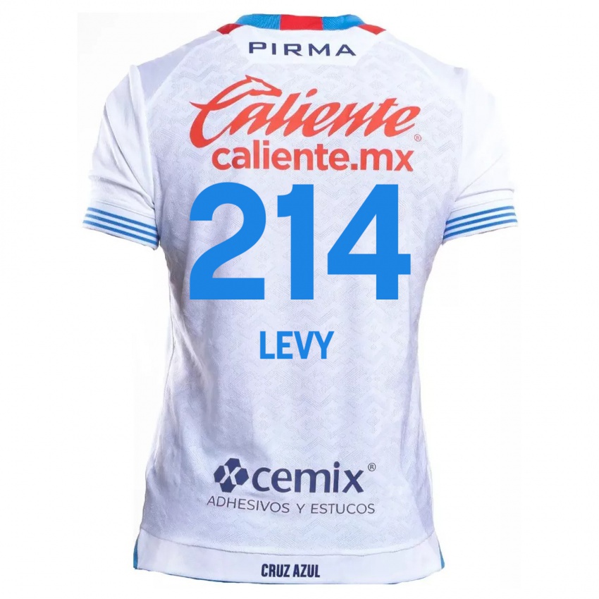 Criança Camisola Mateo Levy #214 Branco Azul Alternativa 2024/25 Camisa