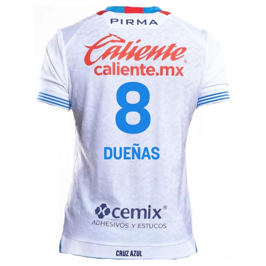 Criança Camisola Jesus Duenas #8 Branco Azul Alternativa 2024/25 Camisa