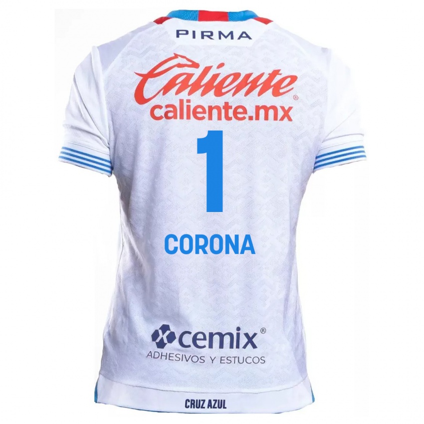 Criança Camisola Jose De Jesus Corona #1 Branco Azul Alternativa 2024/25 Camisa