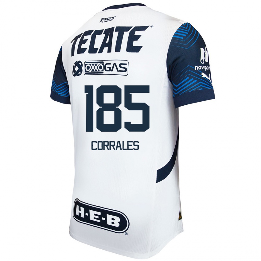 Criança Camisola Ángel Corrales #185 Branco Azul Alternativa 2024/25 Camisa