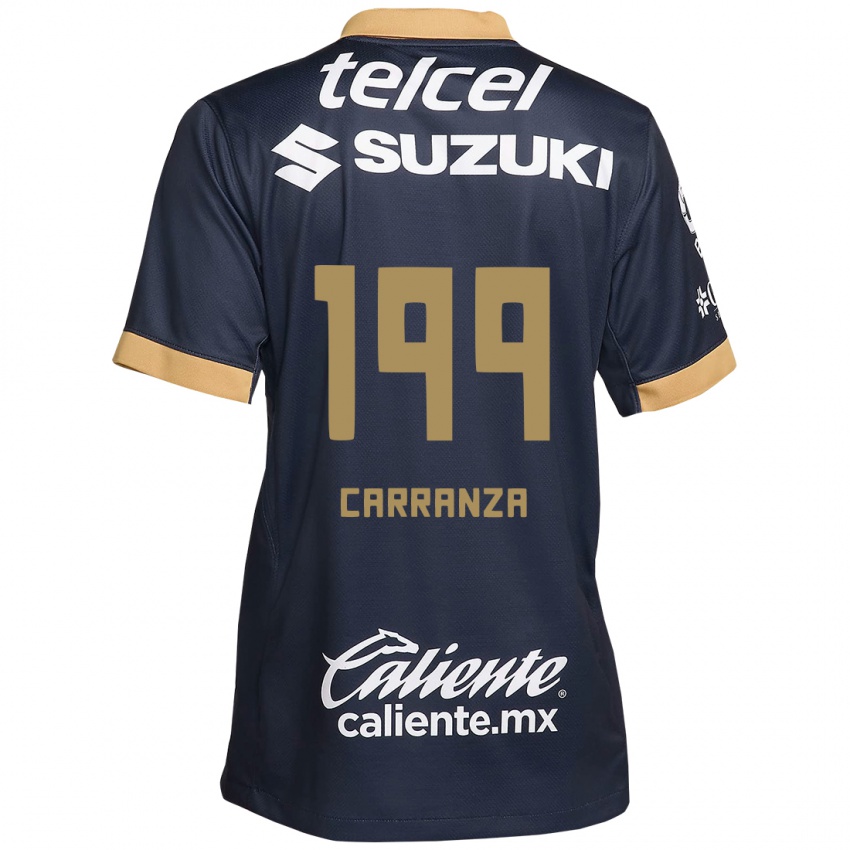 Criança Camisola Kléber Carranza #199 Obsidiana Ouro Branco Alternativa 2024/25 Camisa