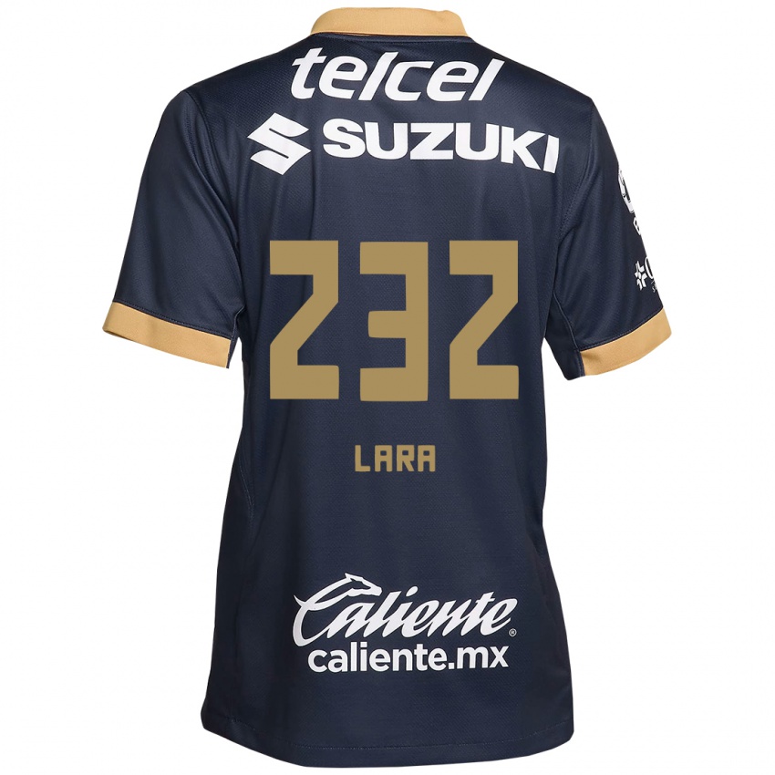 Criança Camisola Pablo Lara #232 Obsidiana Ouro Branco Alternativa 2024/25 Camisa