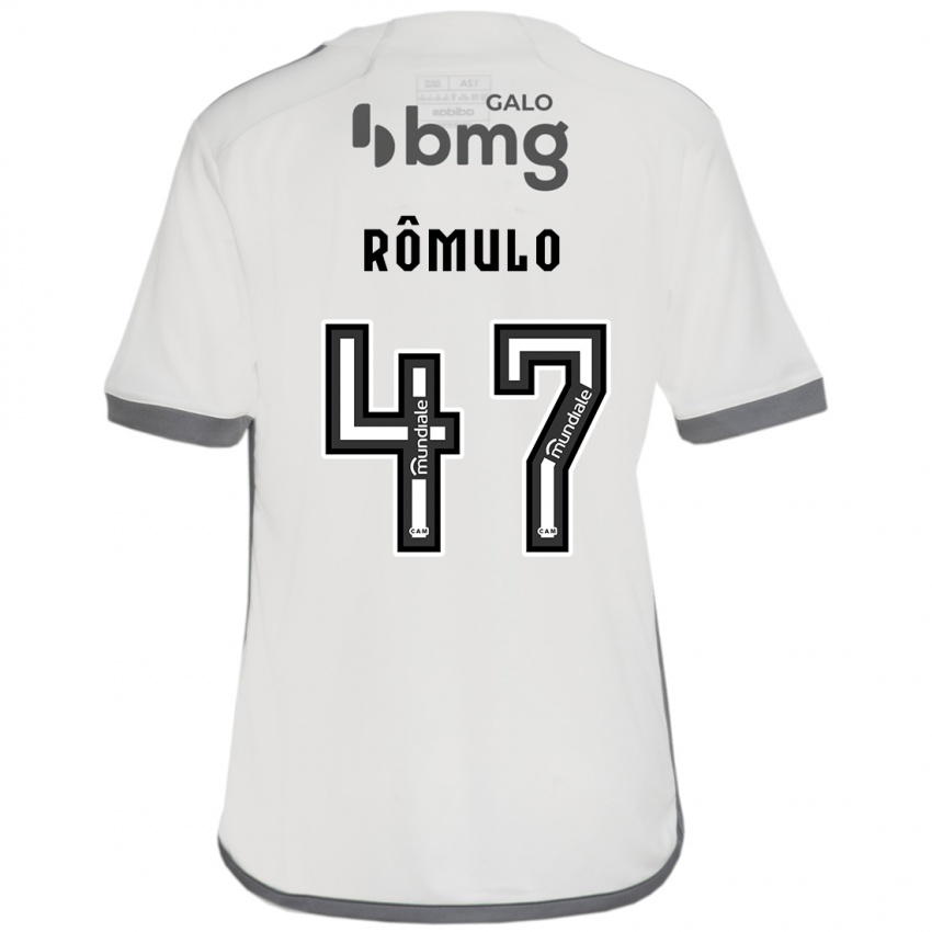 Criança Camisola Rômulo #47 Off White Alternativa 2024/25 Camisa