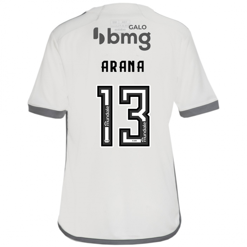 Criança Camisola Guilherme Arana #13 Off White Alternativa 2024/25 Camisa