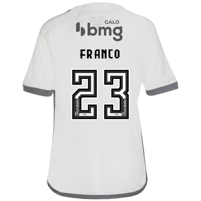 Criança Camisola Alan Franco #23 Off White Alternativa 2024/25 Camisa