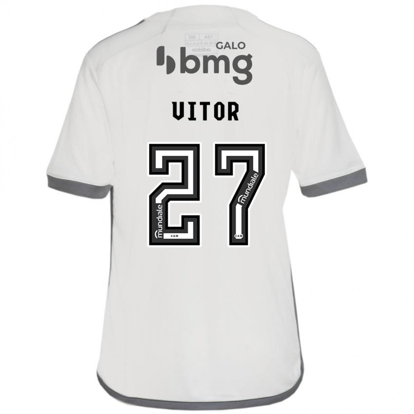 Criança Camisola Paulo Vitor #27 Off White Alternativa 2024/25 Camisa