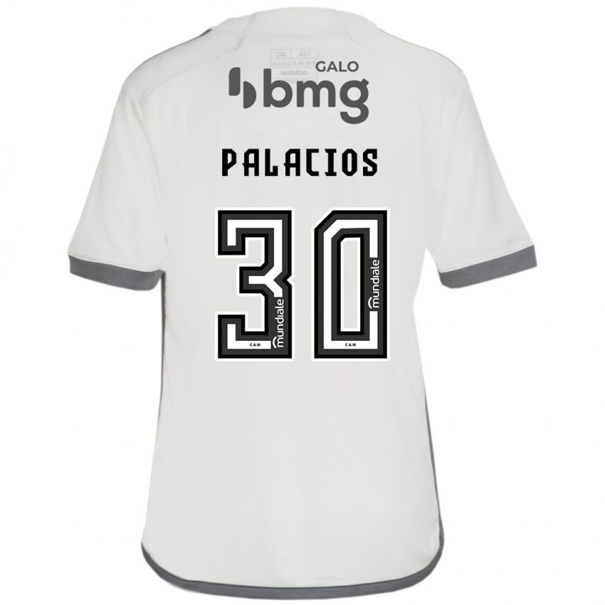 Criança Camisola Brahian Palacios #30 Off White Alternativa 2024/25 Camisa