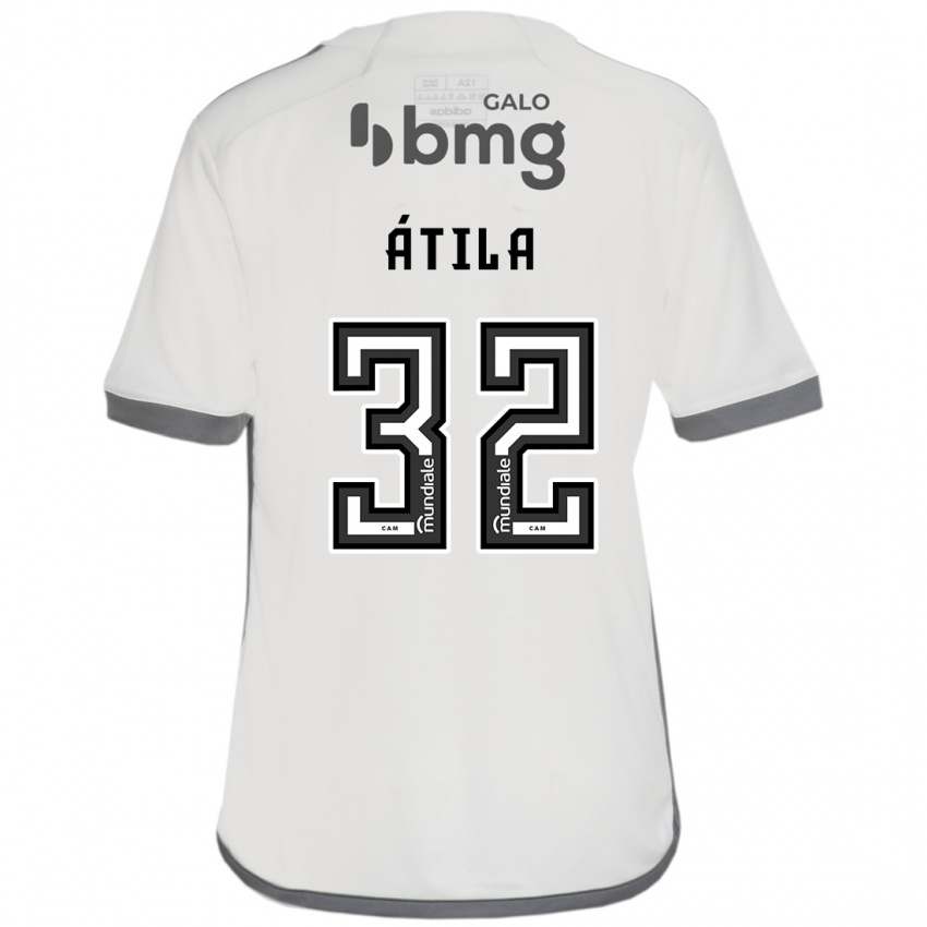 Criança Camisola Gabriel Átila #32 Off White Alternativa 2024/25 Camisa