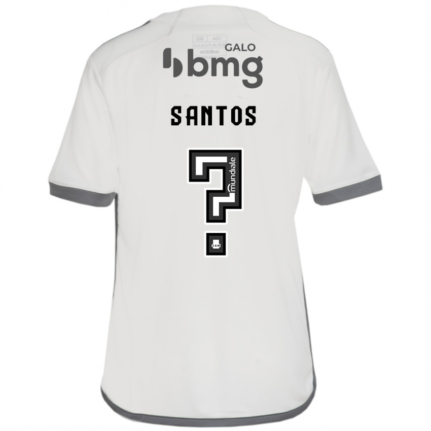 Criança Camisola Leo Santos #0 Off White Alternativa 2024/25 Camisa