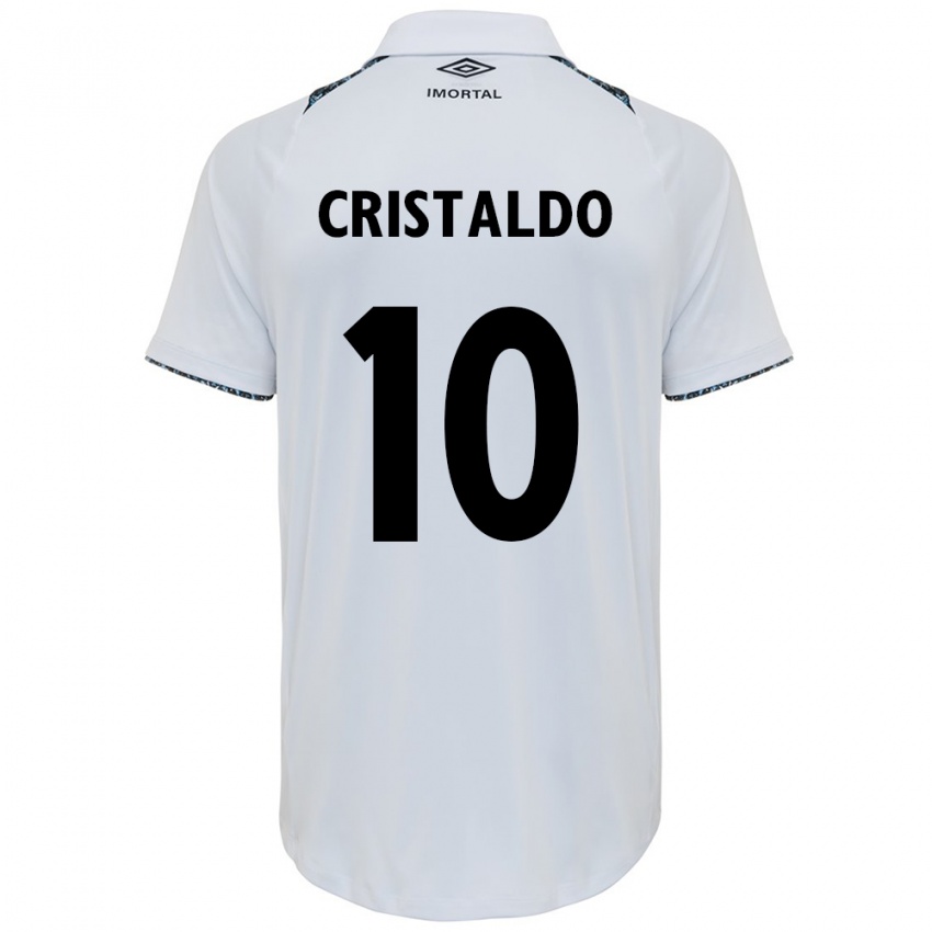 Criança Camisola Franco Cristaldo #10 Branco Azul Alternativa 2024/25 Camisa