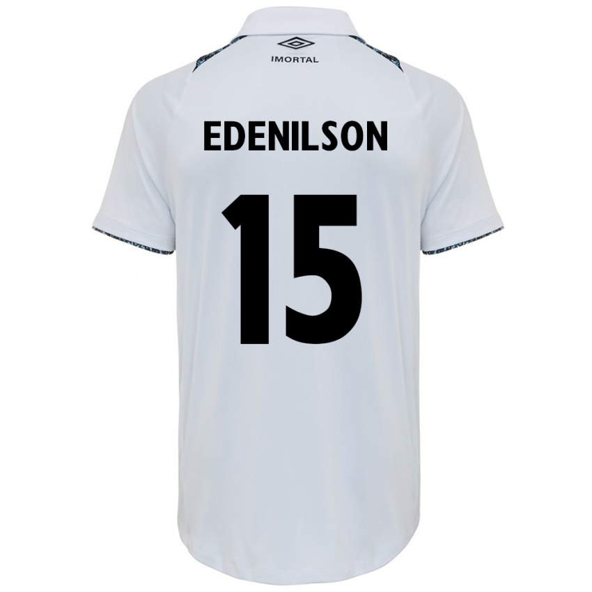 Criança Camisola Edenilson #15 Branco Azul Alternativa 2024/25 Camisa