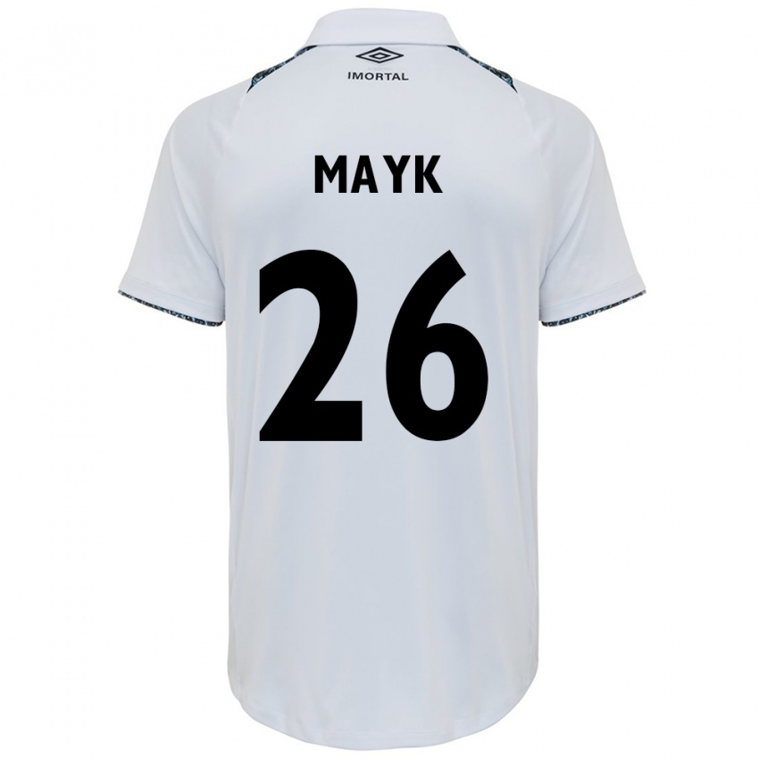 Criança Camisola Mayk #26 Branco Azul Alternativa 2024/25 Camisa