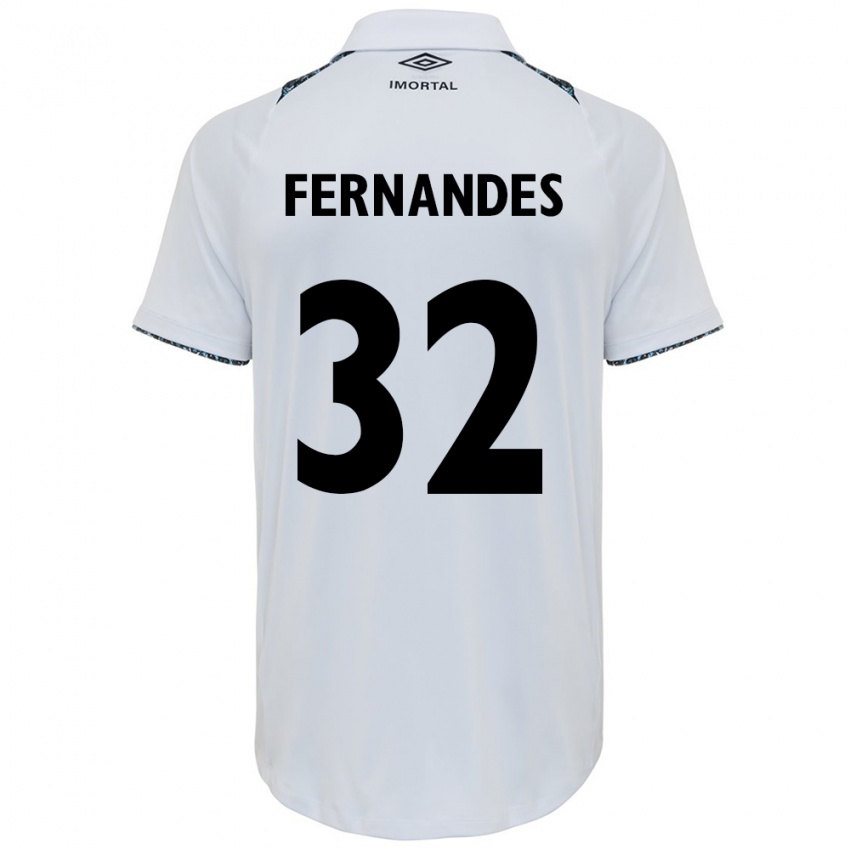 Criança Camisola Nathan Fernandes #32 Branco Azul Alternativa 2024/25 Camisa