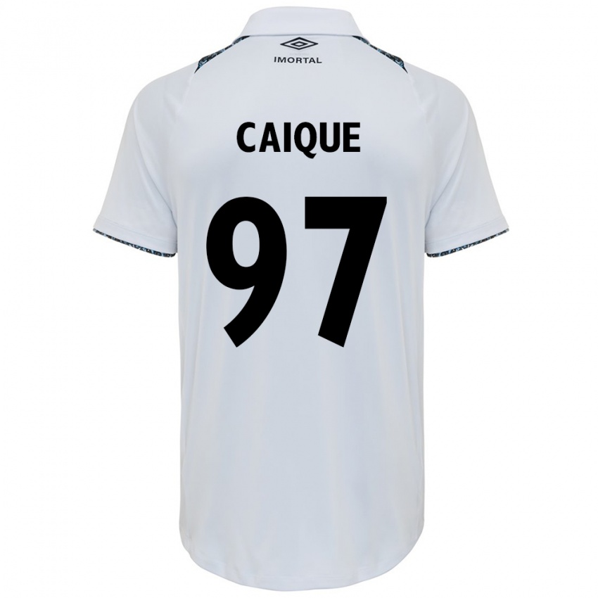 Criança Camisola Caíque #97 Branco Azul Alternativa 2024/25 Camisa