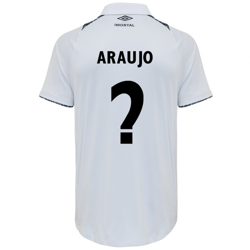 Criança Camisola Caio Araujo #0 Branco Azul Alternativa 2024/25 Camisa