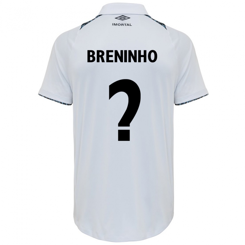 Criança Camisola Breninho #0 Branco Azul Alternativa 2024/25 Camisa