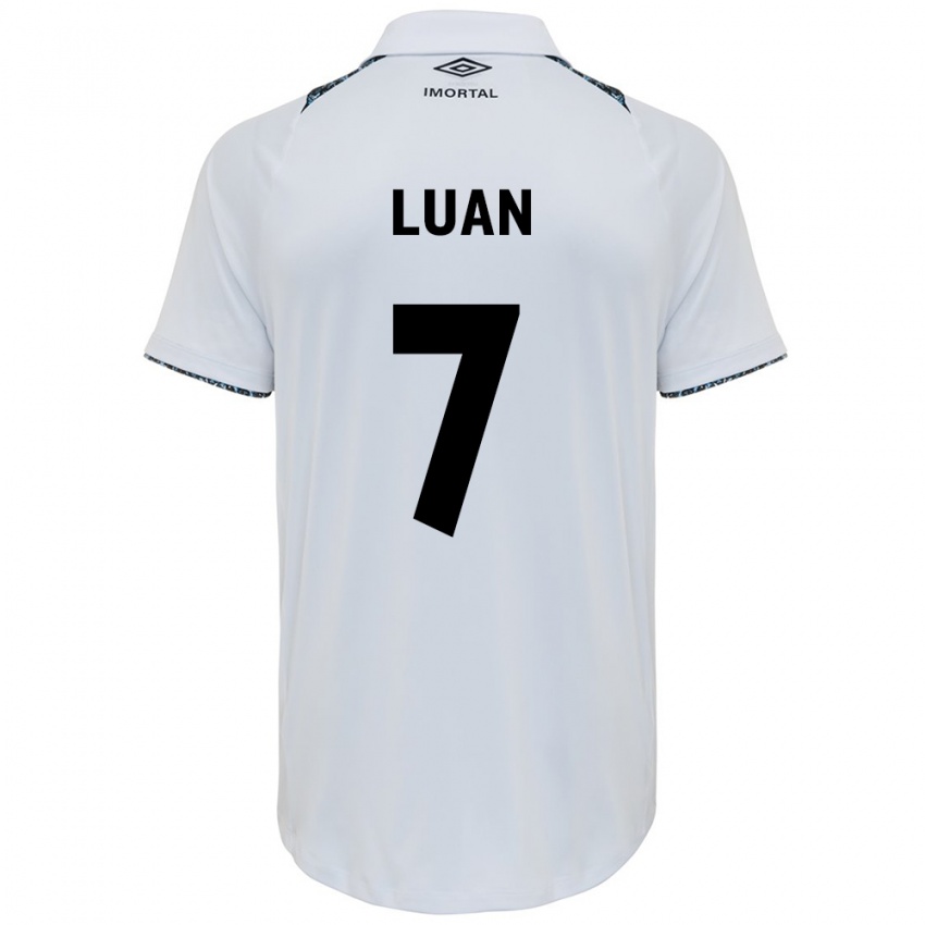 Criança Camisola Luan #7 Branco Azul Alternativa 2024/25 Camisa