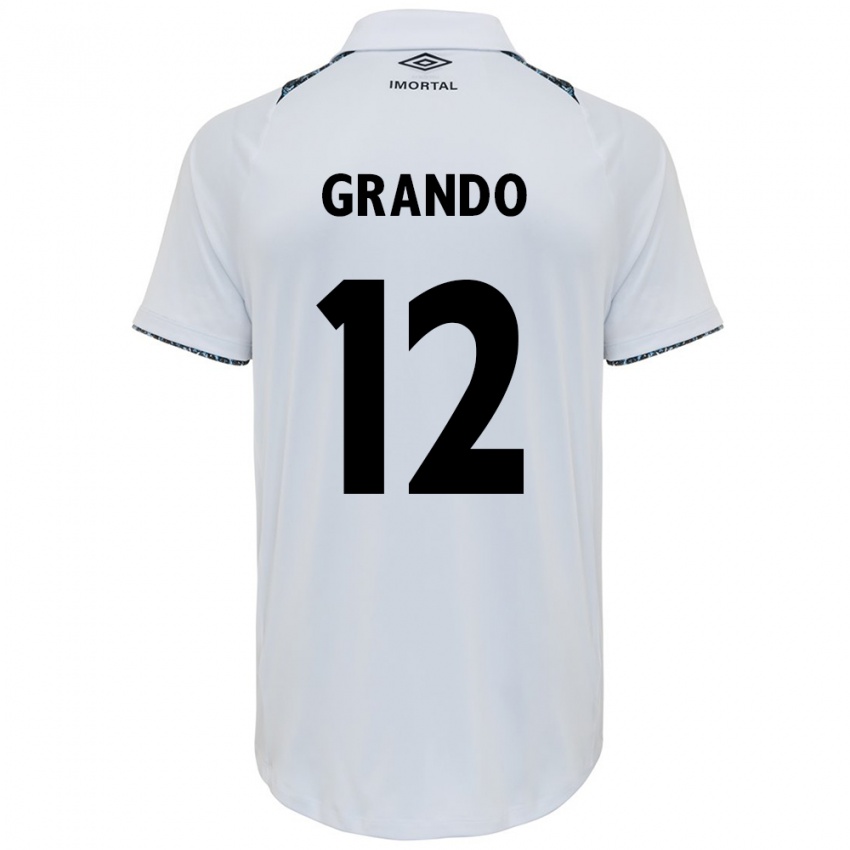 Criança Camisola Gabriel Grando #12 Branco Azul Alternativa 2024/25 Camisa