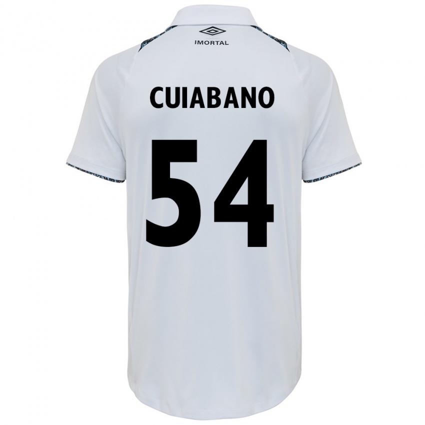 Criança Camisola Cuiabano #54 Branco Azul Alternativa 2024/25 Camisa