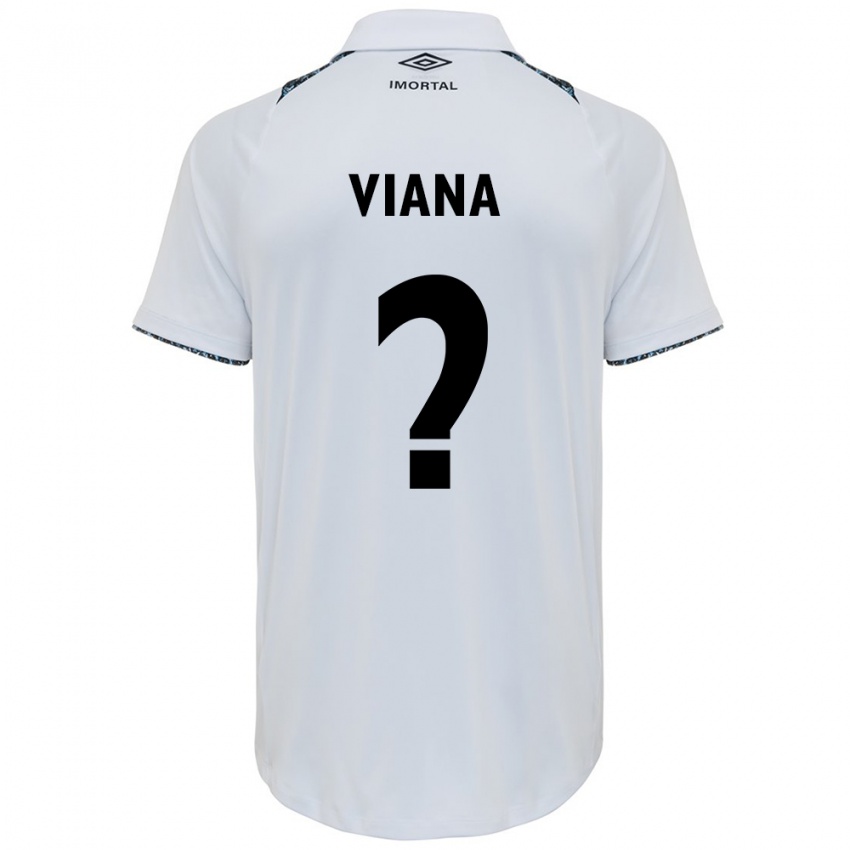 Criança Camisola Arthur Viana #0 Branco Azul Alternativa 2024/25 Camisa