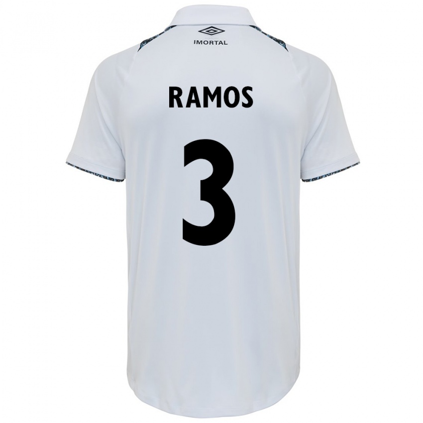 Criança Camisola João Ramos #3 Branco Azul Alternativa 2024/25 Camisa