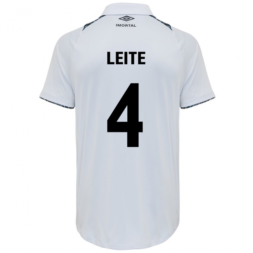 Criança Camisola Paulo Henrique Leite #4 Branco Azul Alternativa 2024/25 Camisa