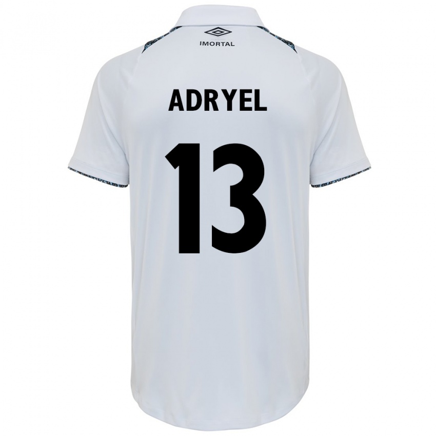 Criança Camisola Adryel #13 Branco Azul Alternativa 2024/25 Camisa