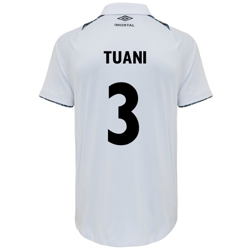 Criança Camisola Tuani #3 Branco Azul Alternativa 2024/25 Camisa