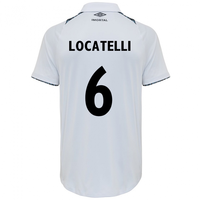 Criança Camisola Natane Locatelli #6 Branco Azul Alternativa 2024/25 Camisa