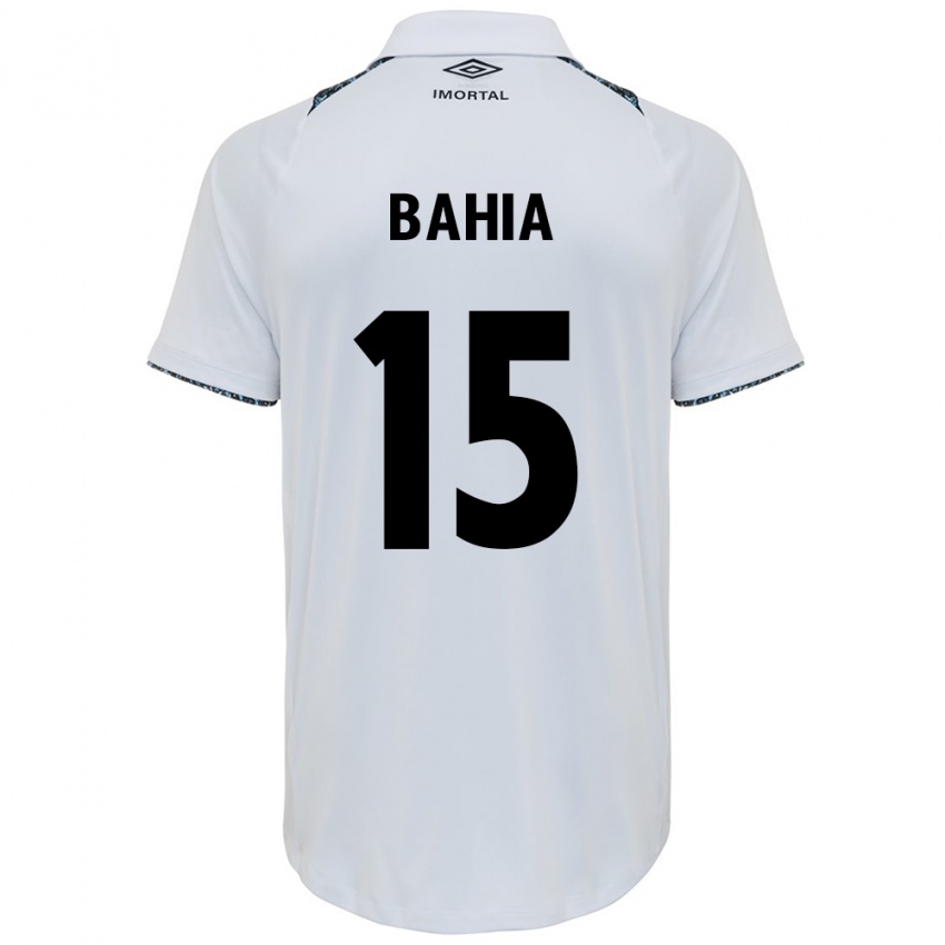 Criança Camisola Raíssa Bahia #15 Branco Azul Alternativa 2024/25 Camisa