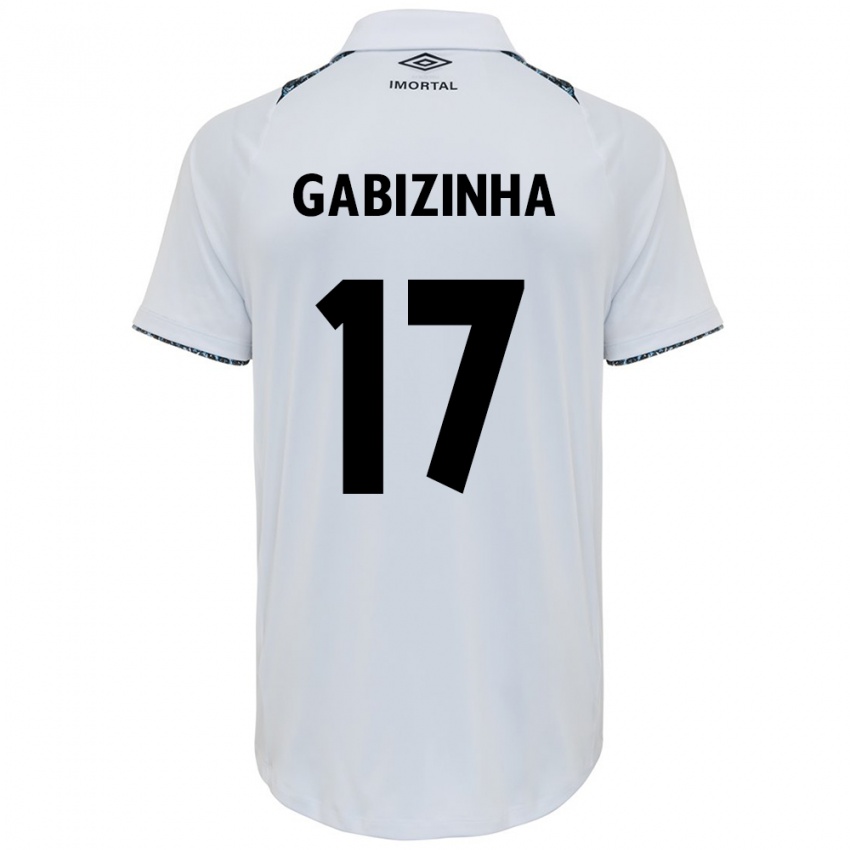 Criança Camisola Gabizinha #17 Branco Azul Alternativa 2024/25 Camisa