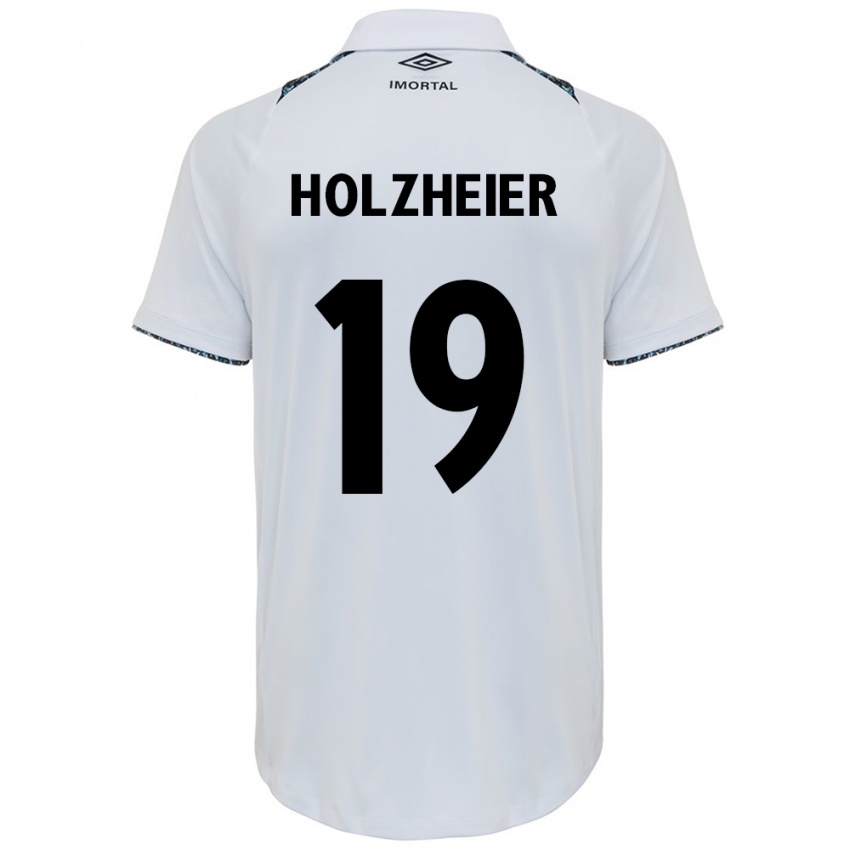 Criança Camisola Agostina Holzheier #19 Branco Azul Alternativa 2024/25 Camisa