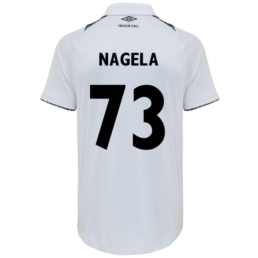 Criança Camisola Nágela #73 Branco Azul Alternativa 2024/25 Camisa