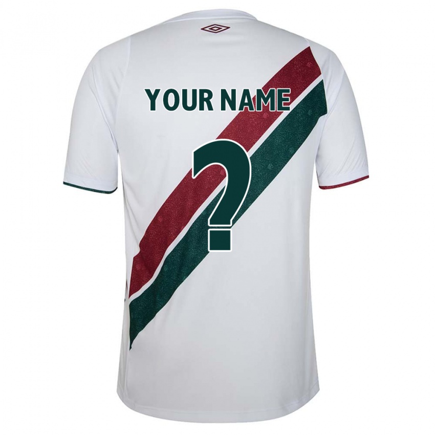 Criança Camisola Seu Nome #0 Branco Verde Castanho Alternativa 2024/25 Camisa