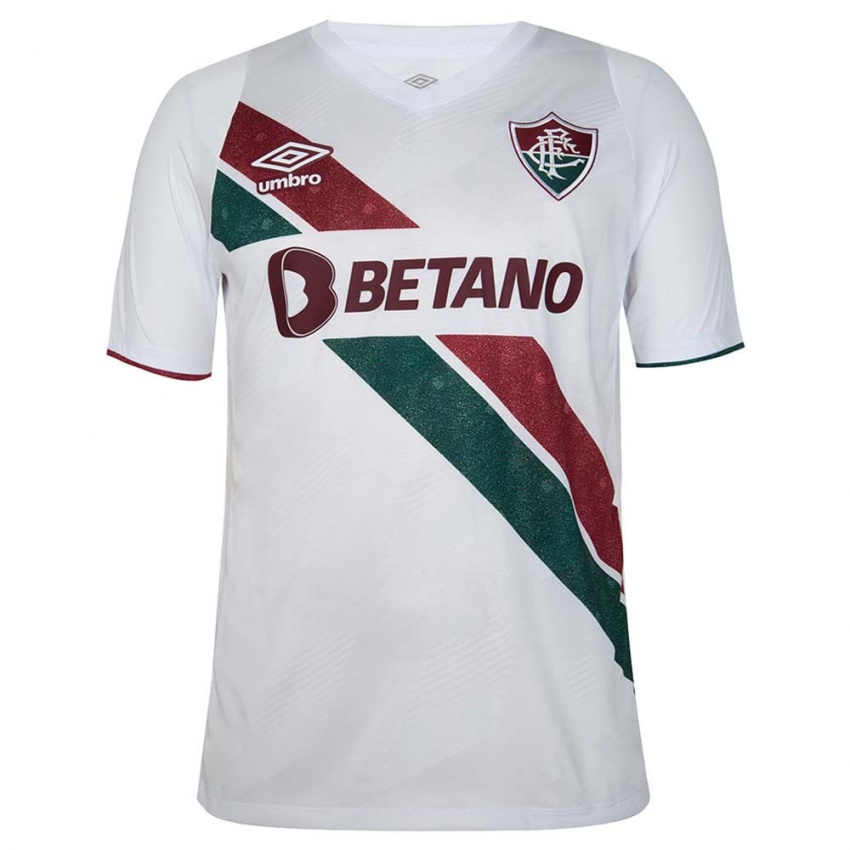 Criança Camisola Luis Fernando #0 Branco Verde Castanho Alternativa 2024/25 Camisa