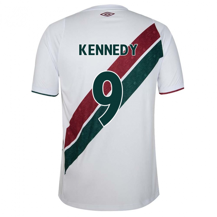 Criança Camisola John Kennedy #9 Branco Verde Castanho Alternativa 2024/25 Camisa