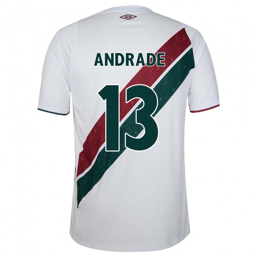 Criança Camisola Felipe Andrade #13 Branco Verde Castanho Alternativa 2024/25 Camisa