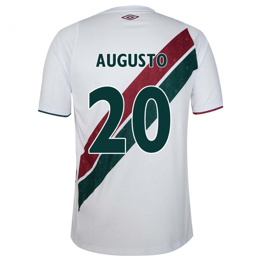 Criança Camisola Renato Augusto #20 Branco Verde Castanho Alternativa 2024/25 Camisa