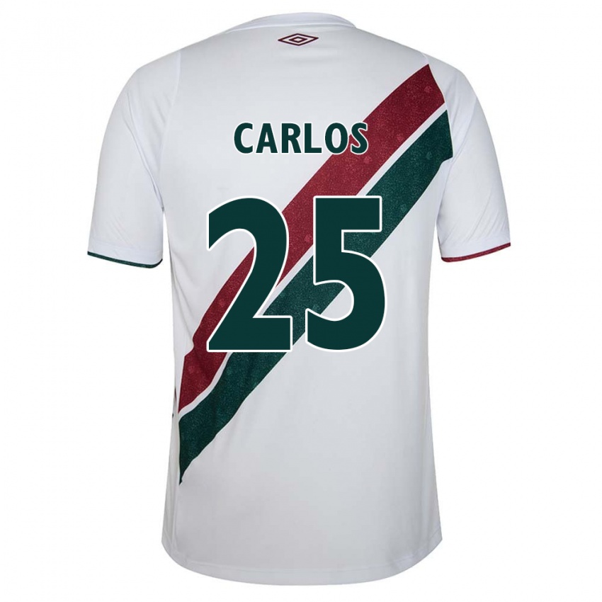 Criança Camisola Antônio Carlos #25 Branco Verde Castanho Alternativa 2024/25 Camisa