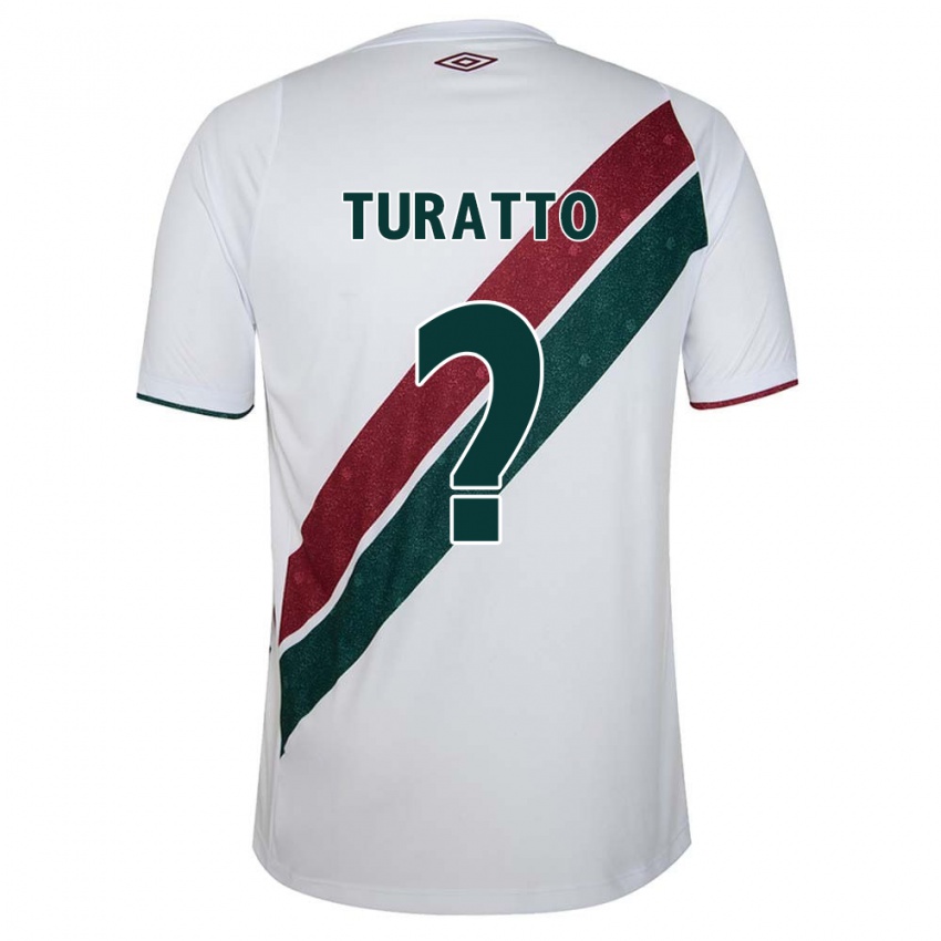 Criança Camisola Luiz Turatto #0 Branco Verde Castanho Alternativa 2024/25 Camisa