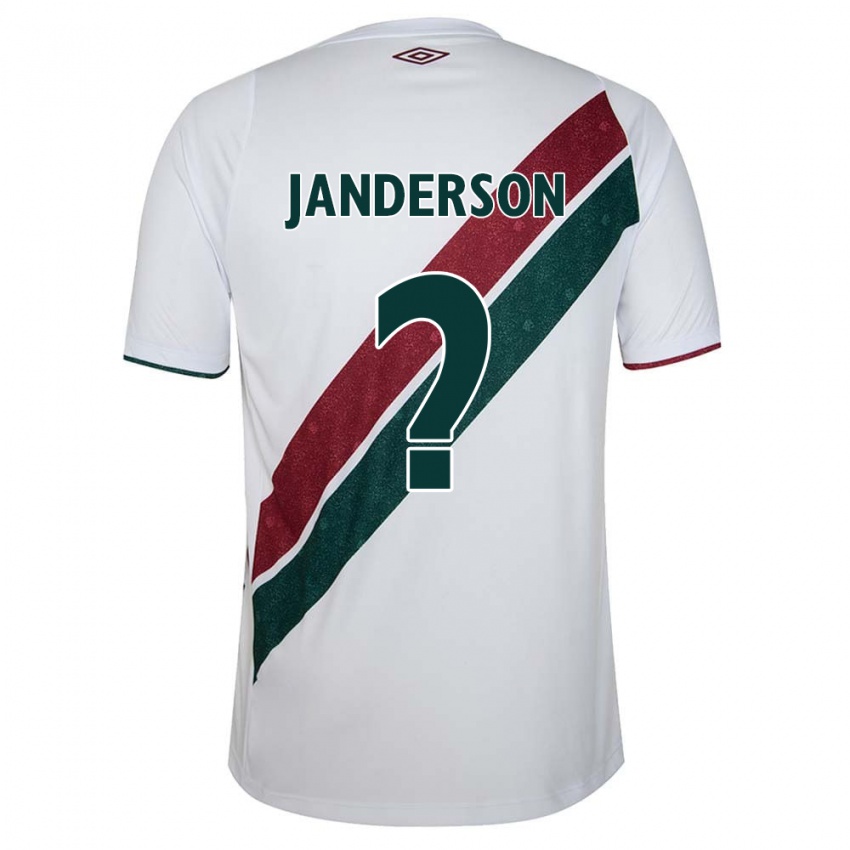 Criança Camisola Janderson #0 Branco Verde Castanho Alternativa 2024/25 Camisa