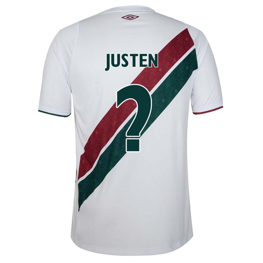 Criança Camisola Justen #0 Branco Verde Castanho Alternativa 2024/25 Camisa