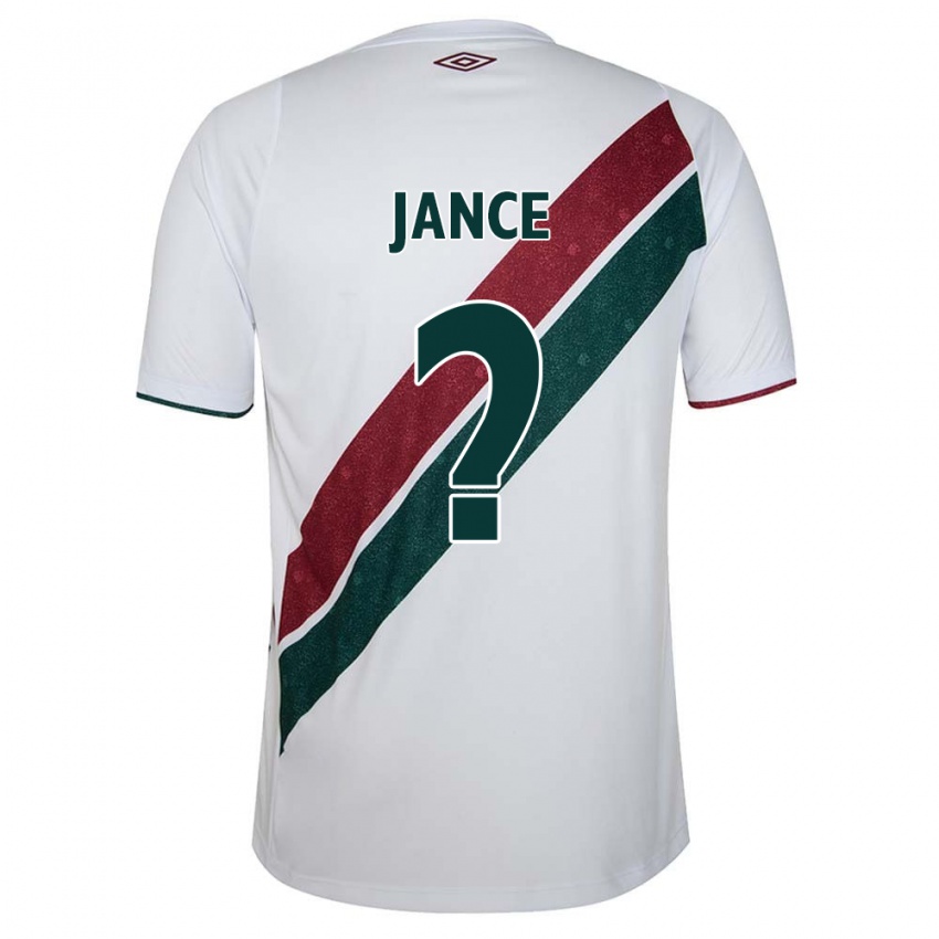 Criança Camisola Léo Jance #0 Branco Verde Castanho Alternativa 2024/25 Camisa