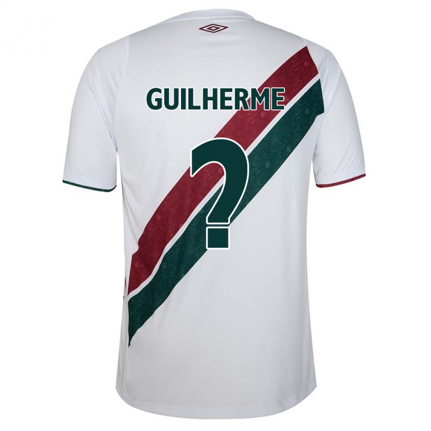 Criança Camisola Luiz Guilherme #0 Branco Verde Castanho Alternativa 2024/25 Camisa