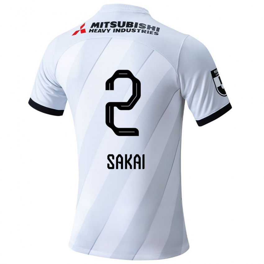 Criança Camisola Hiroki Sakai #2 Branco Cinza Alternativa 2024/25 Camisa