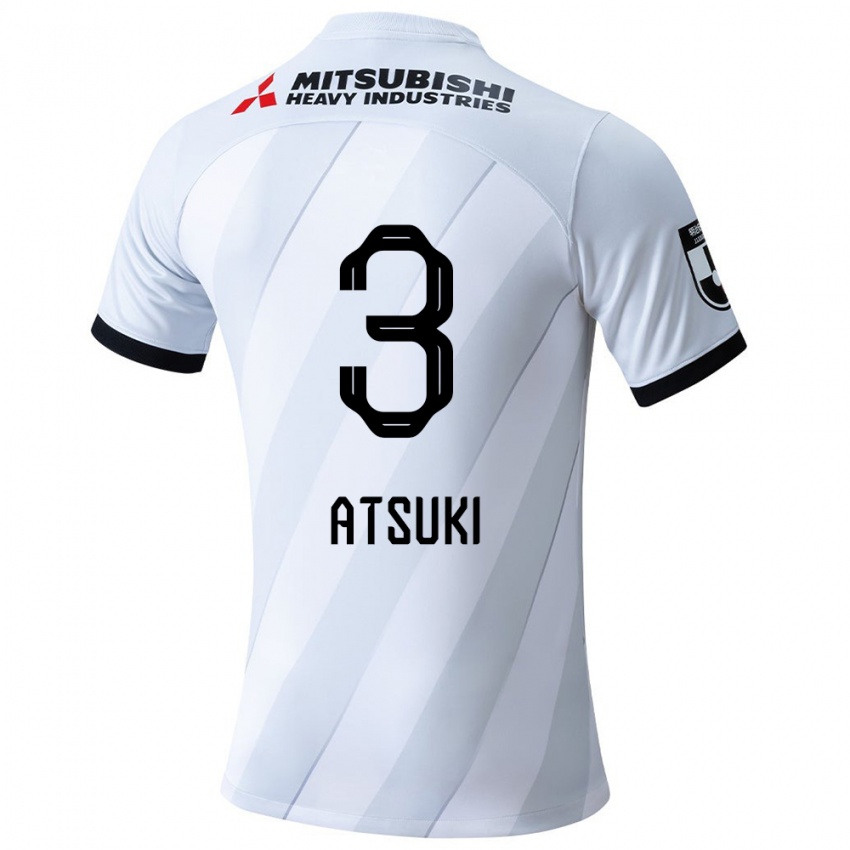 Criança Camisola Atsuki Ito #3 Branco Cinza Alternativa 2024/25 Camisa