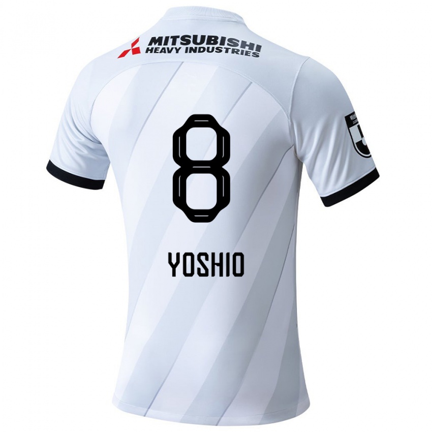 Criança Camisola Yoshio Koizumi #8 Branco Cinza Alternativa 2024/25 Camisa