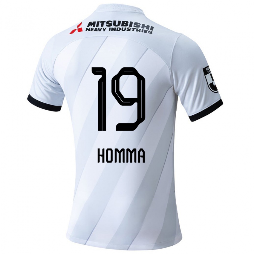 Criança Camisola Shion Homma #19 Branco Cinza Alternativa 2024/25 Camisa