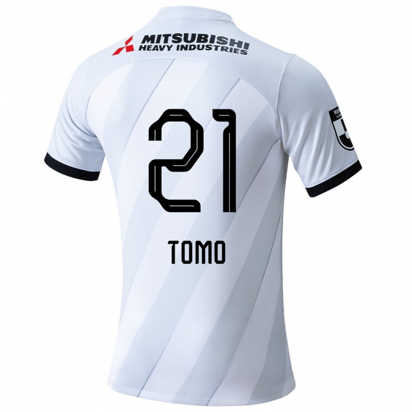 Criança Camisola Tomoaki Okubo #21 Branco Cinza Alternativa 2024/25 Camisa