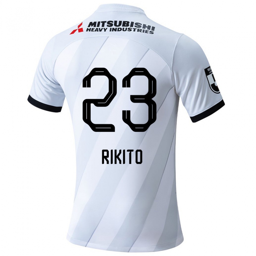 Criança Camisola Rikito Inoue #23 Branco Cinza Alternativa 2024/25 Camisa